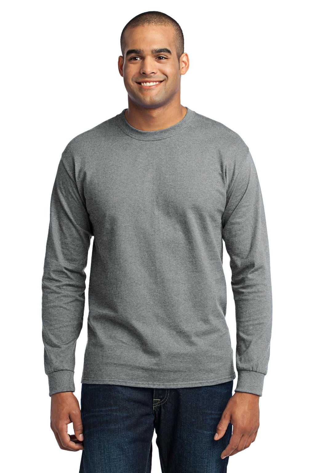 Port & Company 50/50 Poly/Cotton Long Sleeve Tee 2XL-6XL and LT-4XT-12
