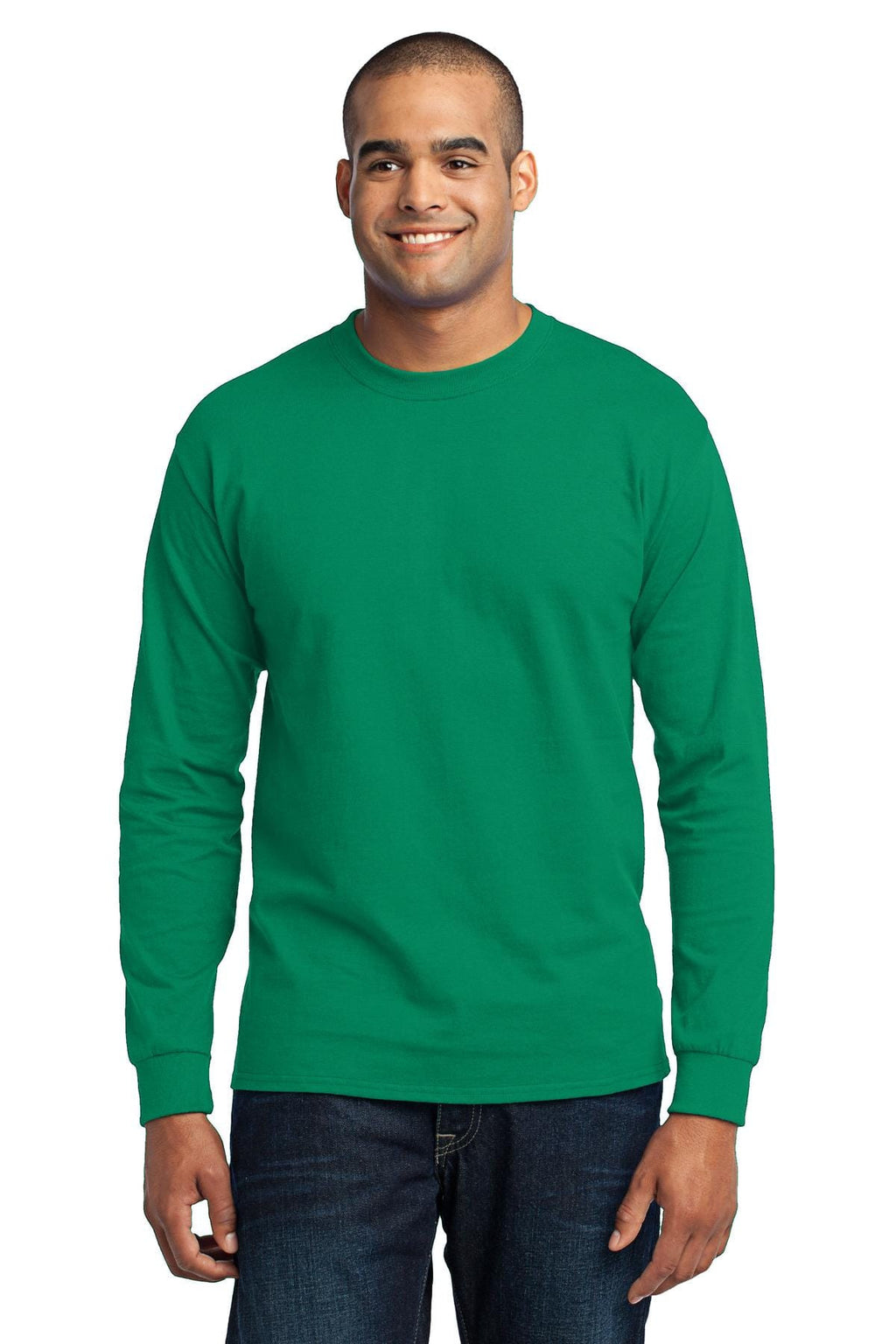 Port & Company 50/50 Poly/Cotton Long Sleeve Tee 2XL-6XL and LT-4XT-6