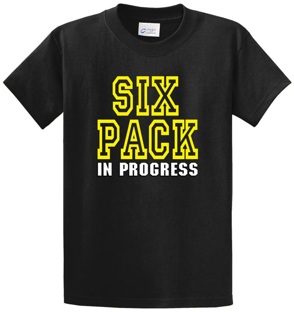 Six Pack In Progress Printed Tee Shirt
