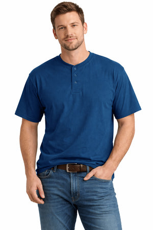 Sovereign USA 100% Cotton Short Sleeve 3 Button Henley Tee Closeout
