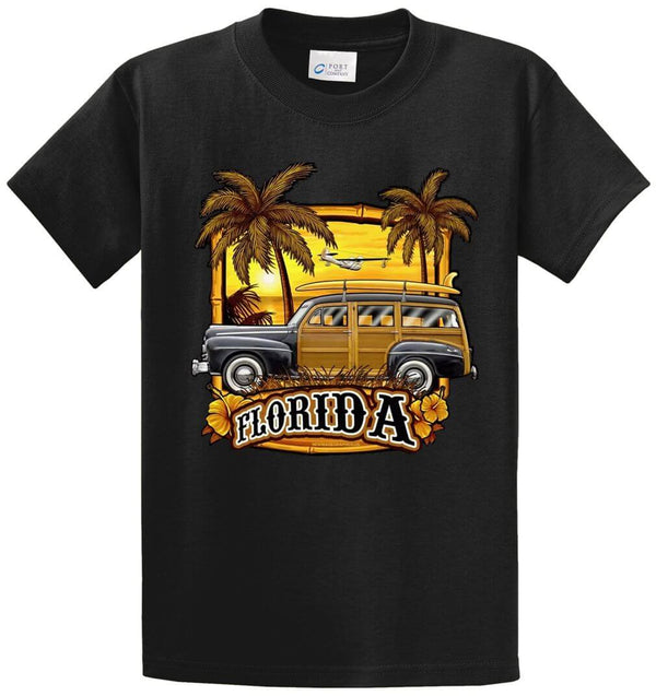 Florida Woody Car Printed Tee Shirt