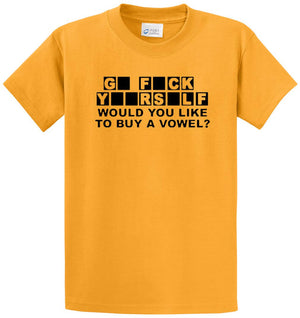 Buy A Vowel Printed Tee Shirt