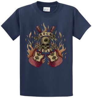 Skull Guitars Printed Tee Shirt