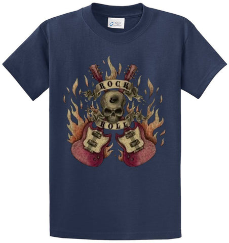 Skull Guitars Printed Tee Shirt
