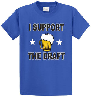 Support The Draft Beer Printed Tee Shirt