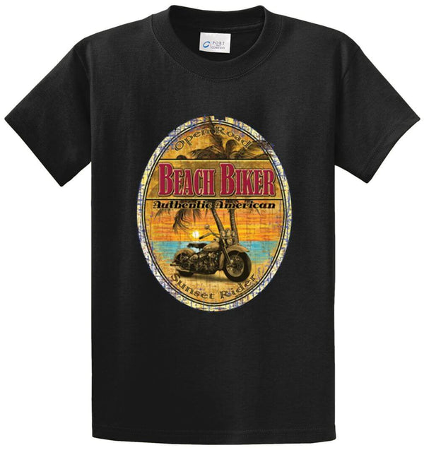 Beach Biker Printed Tee Shirt