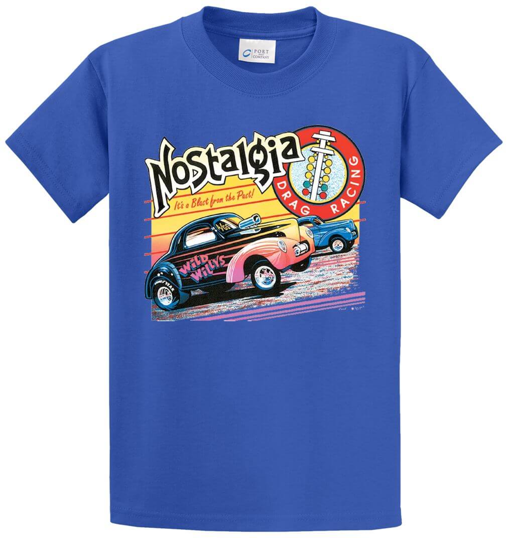 50'S Nostalgia Hot Rod Printed Tee Shirt-1