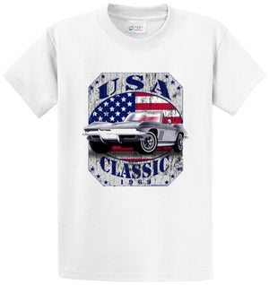 CLASSIC CAR USA Printed Tee Shirt