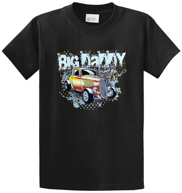 Big Daddy Hot Rod Car Printed Tee Shirt
