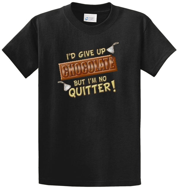 Give Up Chocolate Printed Tee Shirt