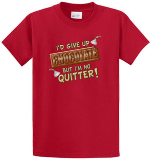 Give Up Chocolate Printed Tee Shirt