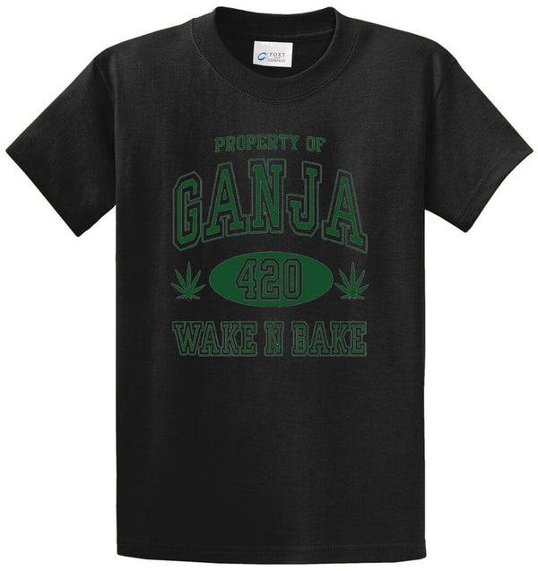 Property Of Ganja Printed Tee Shirt