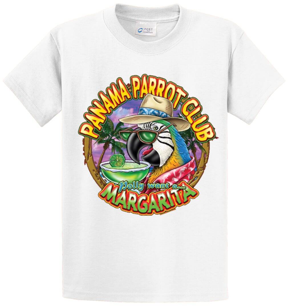 Panama Parrot Club Printed Tee Shirt-1