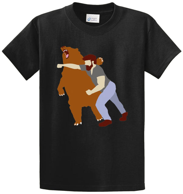 Bear Fighter Printed Tee Shirt
