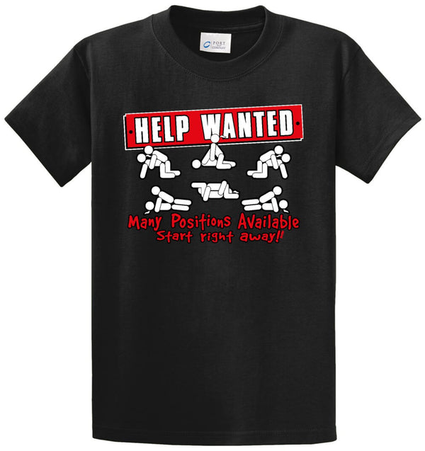 Help Wanted Printed Tee Shirt