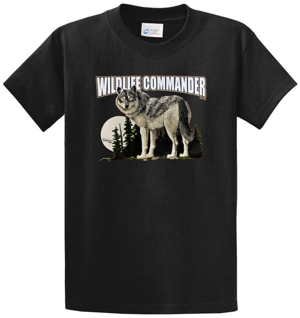 Wildlife Commander Wolf Printed Tee Shirt