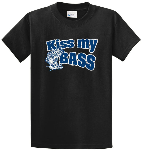 Kiss My Bass Printed Tee Shirt