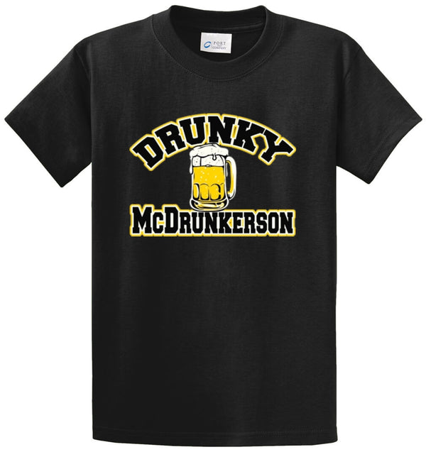 Drunky McDrunkerson Printed Tee Shirt