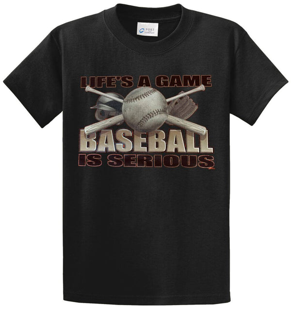 Life's A Game - Baseball Printed Tee Shirt