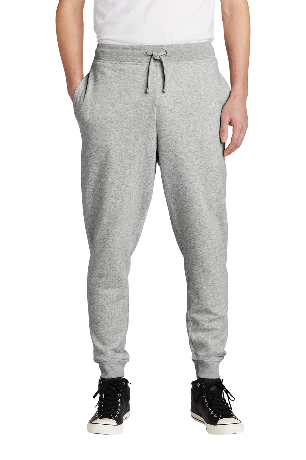 District Brand Fleece Jogger With Pockets grey