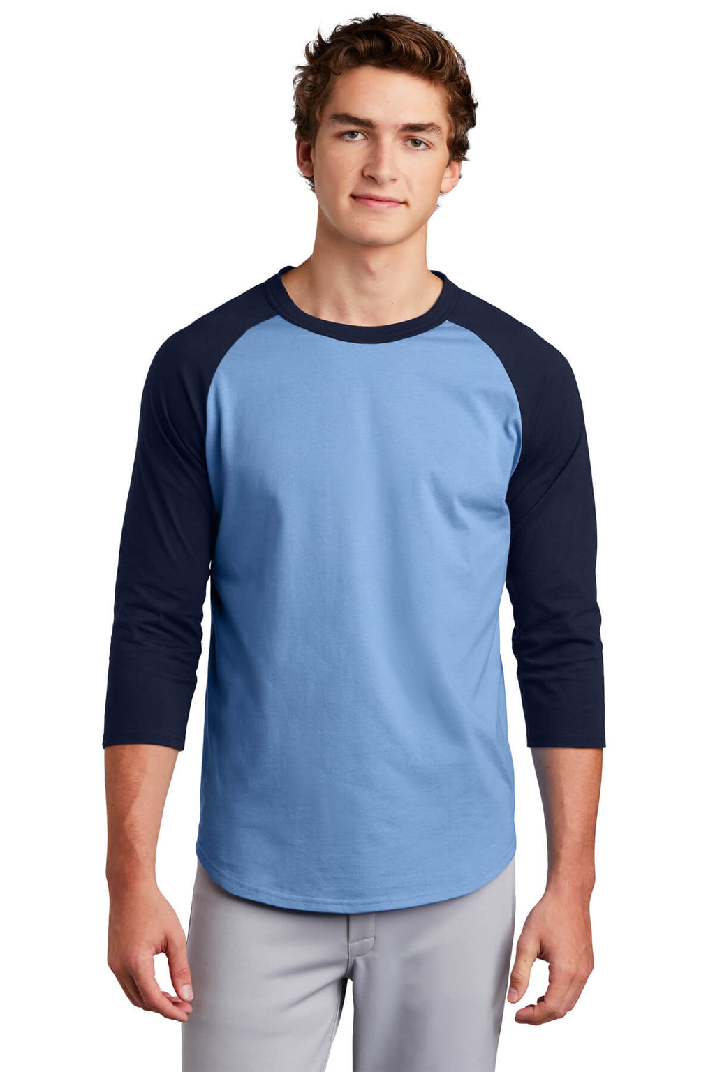 Sport-Tek Colorblock Jersey Baseball Tee Shirt-2