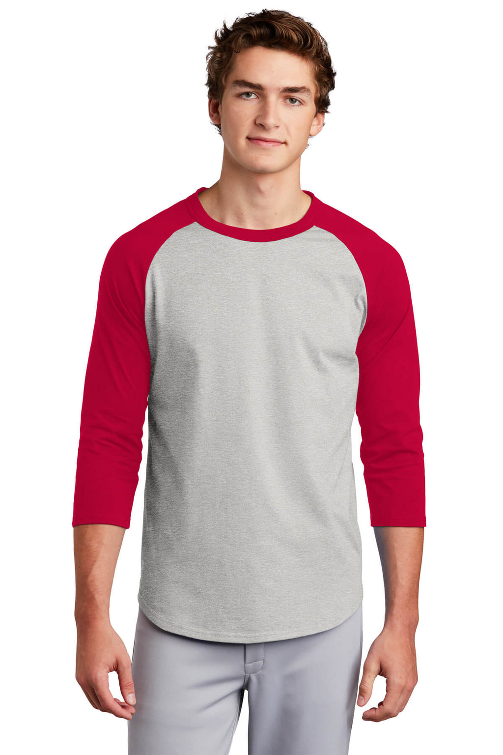 Sport-Tek Colorblock Jersey Baseball Tee Shirt-4