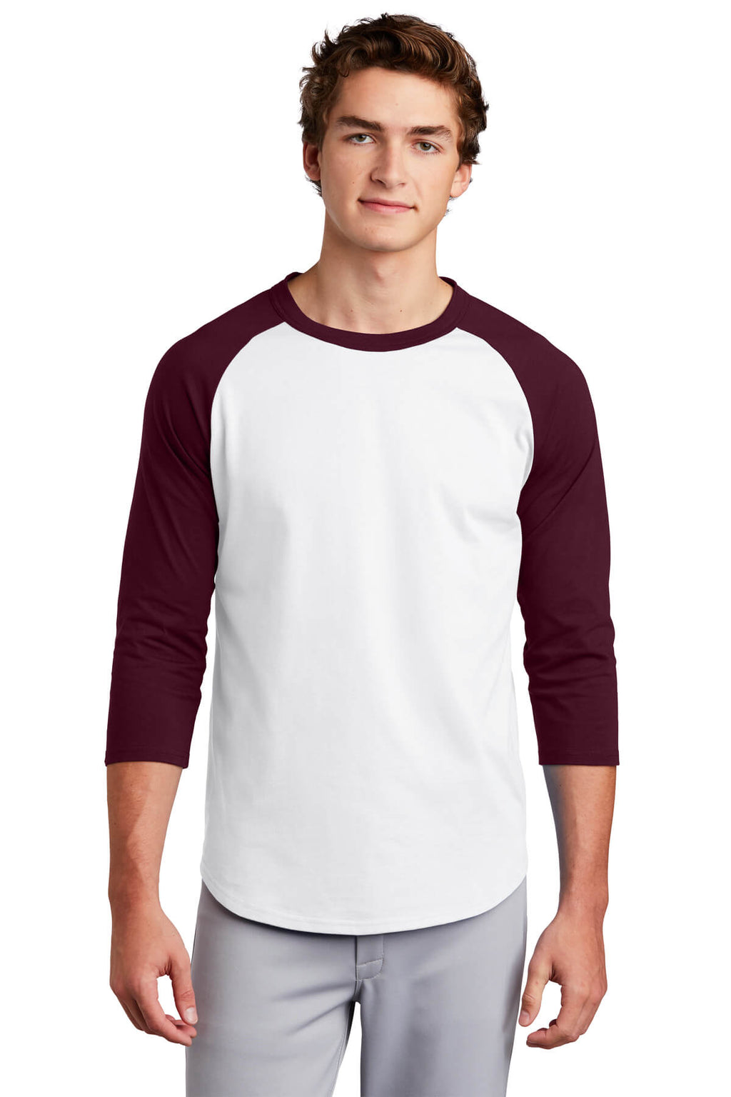 Sport-Tek Colorblock Jersey Baseball Tee Shirt-8