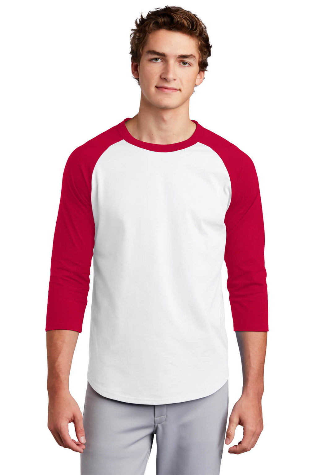 Sport-Tek Colorblock Jersey Baseball Tee Shirt-10