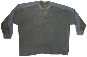 Falcon Bay Men's Long Sleeve Enzyme Washed Henley With Trim Closeout