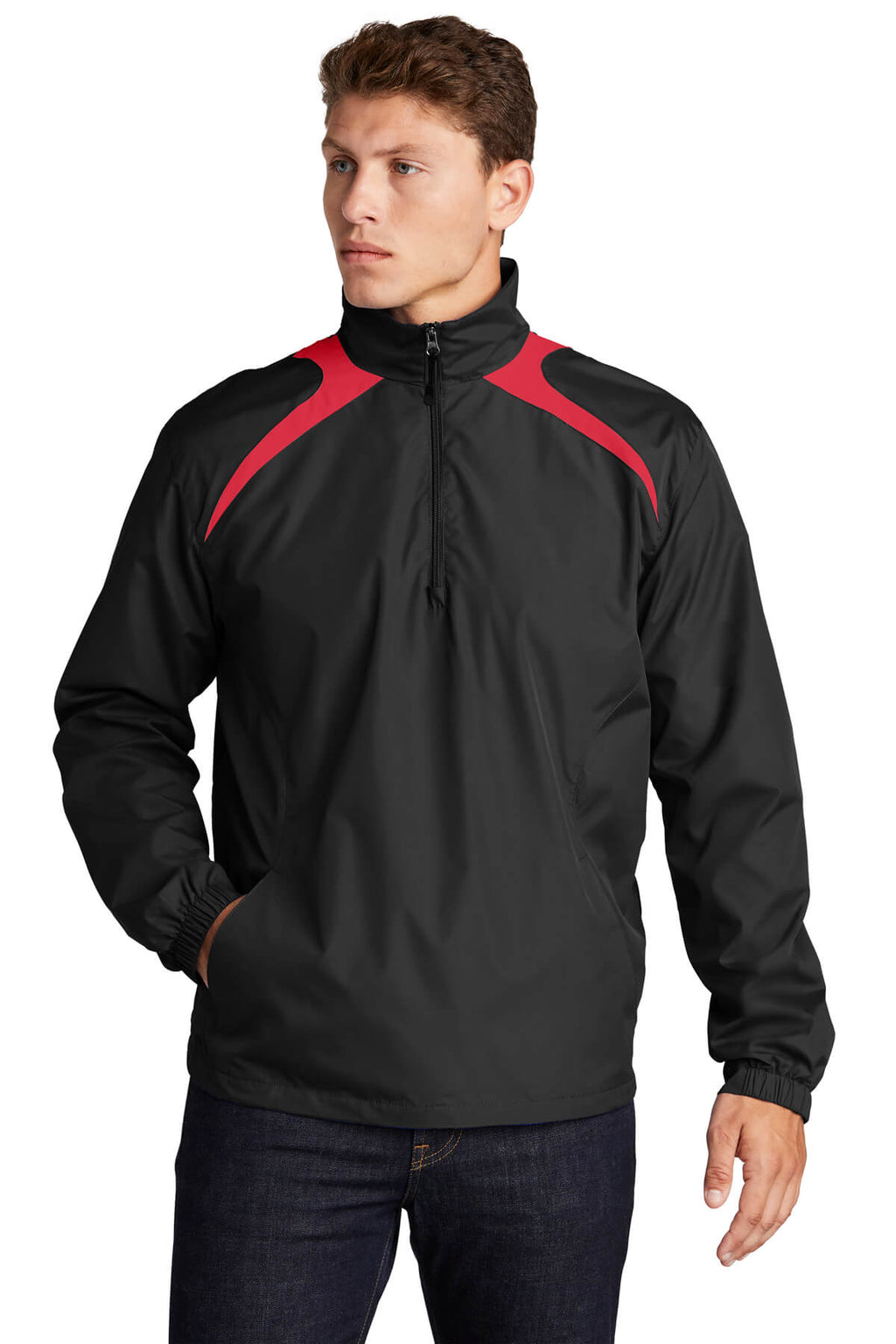 Sport-Tek Half-Zip Wind Shirt-1