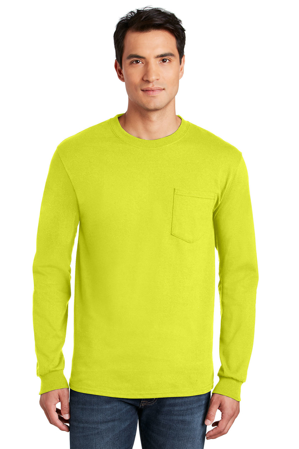 Gildan 100% Cotton Long Sleeve Pocket Tee-3