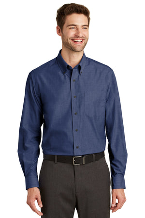 Port Authority Tall Crosshatch Easy Care Shirt