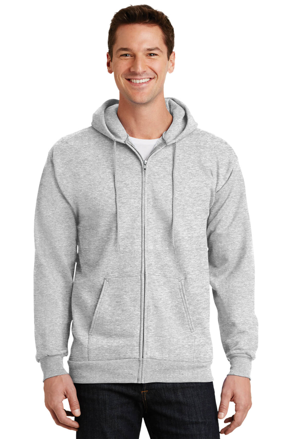 Port & Company Tall Ultimate Full-Zip Hooded Sweatshirt-1