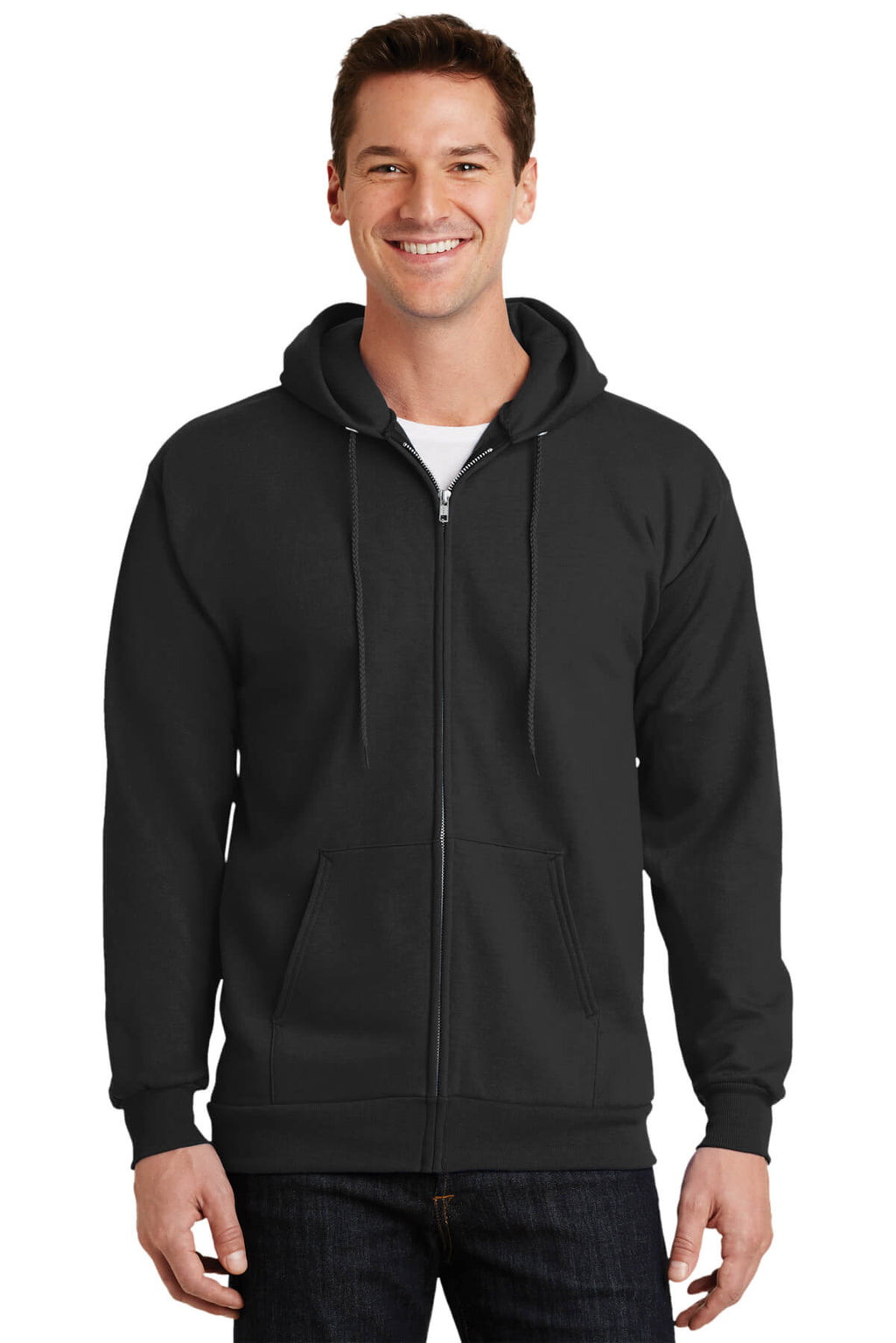 Port & Company Tall Ultimate Full-Zip Hooded Sweatshirt