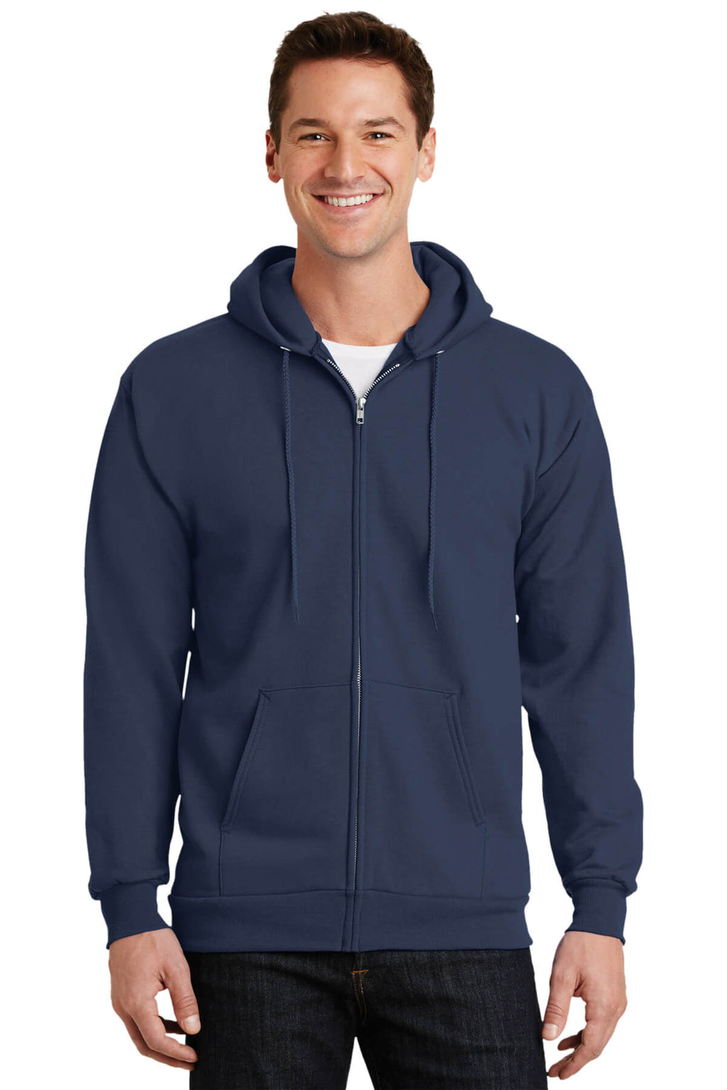 Port & Company Tall Ultimate Full-Zip Hooded Sweatshirt-5