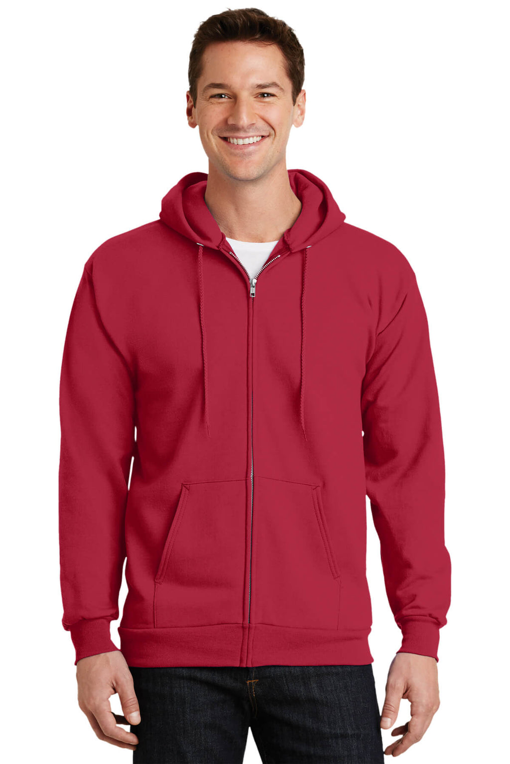Port & Company Tall Ultimate Full-Zip Hooded Sweatshirt-6