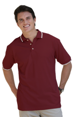 Blue Generation Men's Tipped "Superblend" Pique Polo