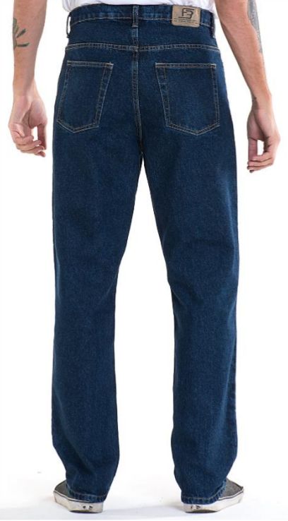 Full Blue Brand Men's Relaxed Fit Jeans Dark Wash-2