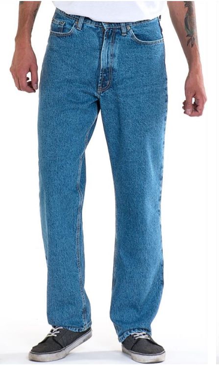 Full Blue Men's Relaxed Fit Light Wash Jeans