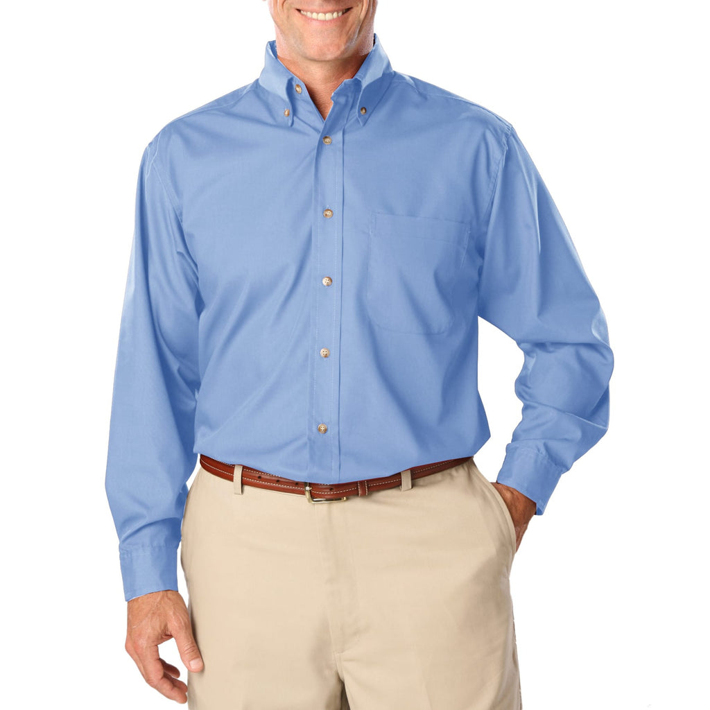 Blue Generation Men's TALL Long Sleeve Easy Care Poplin Shirt-16