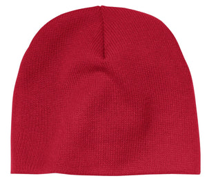 Port & Company Beanie Cap red