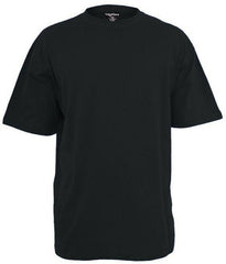 GREYSTONE Big Tall Man Cotton SHORT SLEEVE TEE SHIRT BLACK