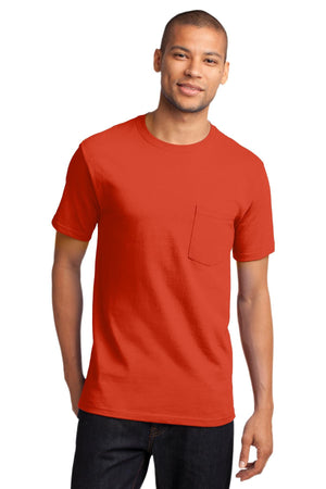 Port & Company TALL Heavyweight Cotton Pocket Tee Shirt