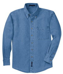 Port & Company Long Sleeve Denim Shirt MD-6XL