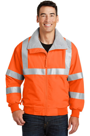 Port Authority Safety Challenger Jacket With Reflective Taping orange