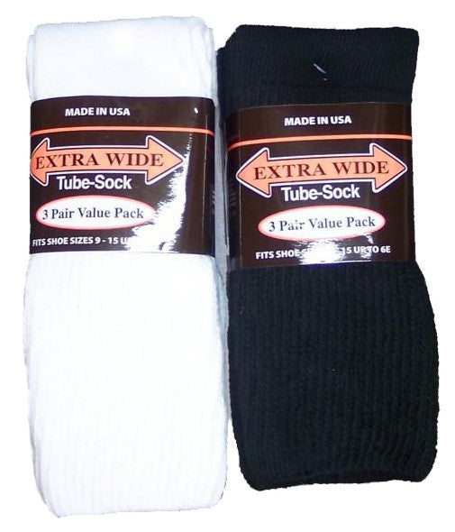 King Size Extra Wide Tube Sock (3Pr Pack)-1