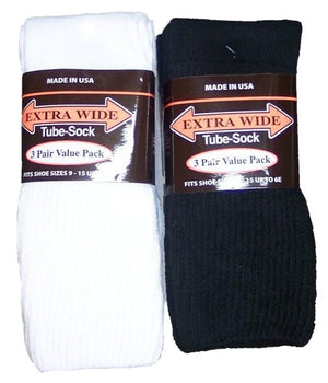King Size Extra Wide Tube Sock (3Pr Pack)