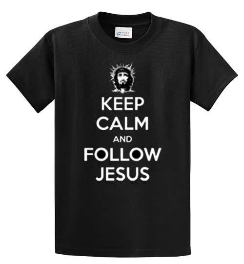 Keep Calm Jesus Printed Tee Shirt-1