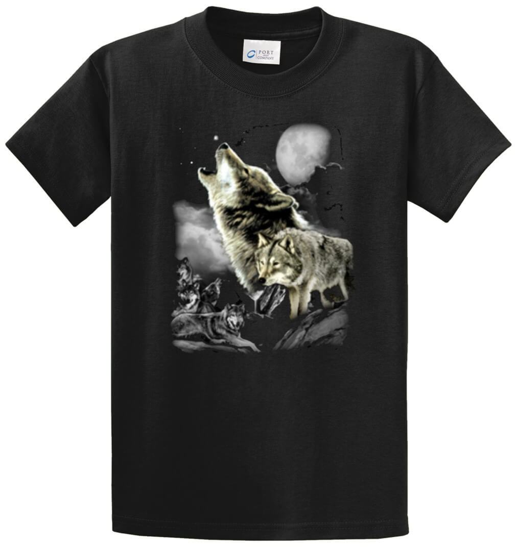 Wolf Wilderness Printed Tee Shirt-1