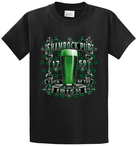 Shamrock Pub Printed Tee Shirt